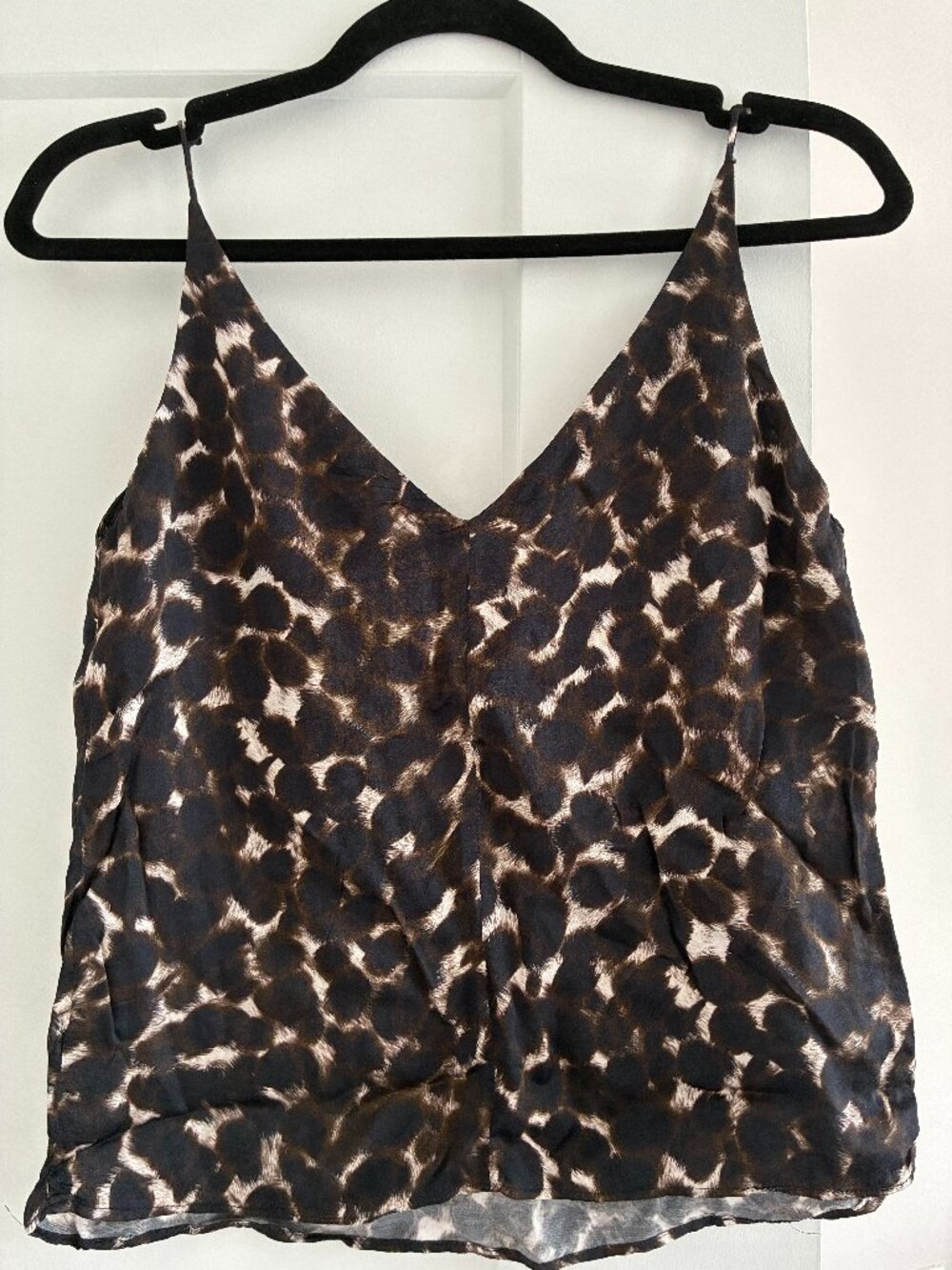 Massimo Dutti Silky Animal Print Top